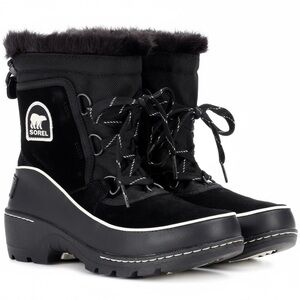 Sorel Tivoli III Waterproof Winter Boots - Black Suede - Size 8